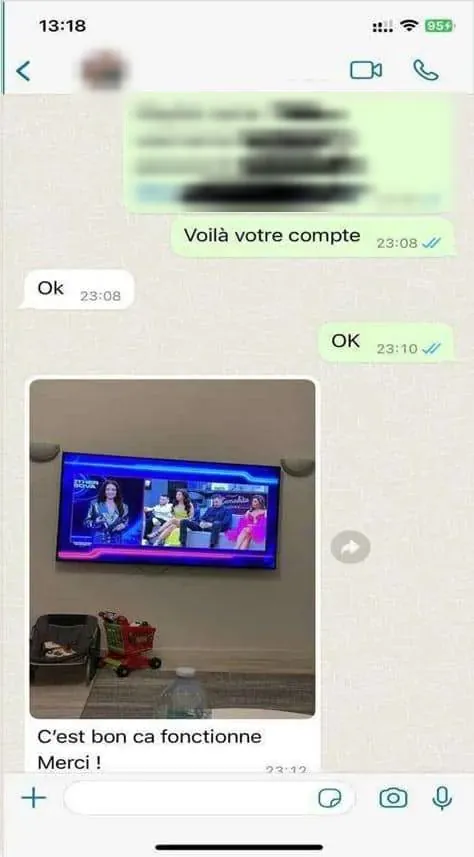 WhatsApp chat with a subscriber 3